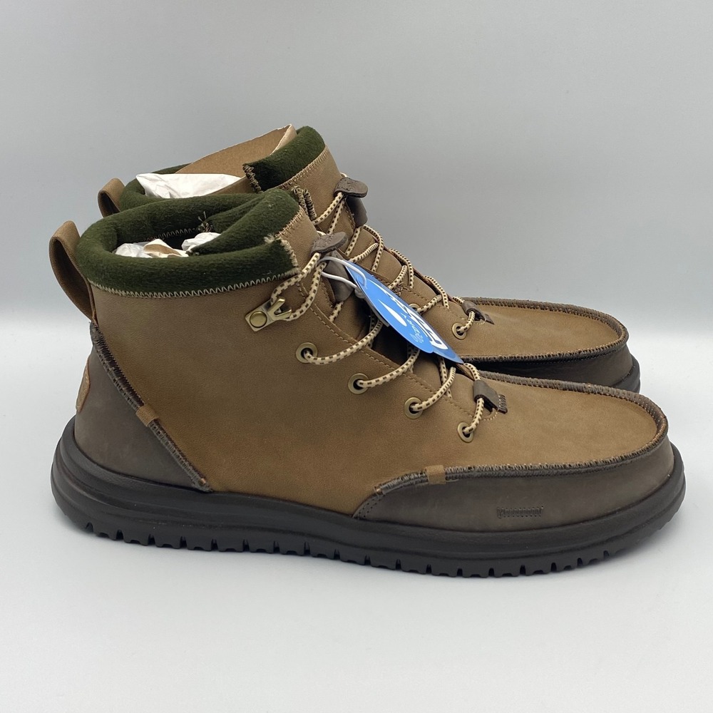Hey Dude Bradley Classic Tumbled Nut Brown Chukka Boots Men's Size 12 44327-2AH - Picture 3 of 10